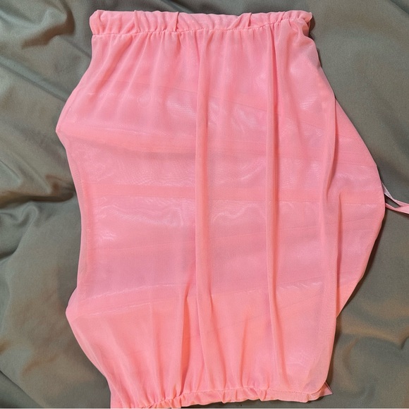 Pink corset wired support  with lace up back - Picture 3 of 6